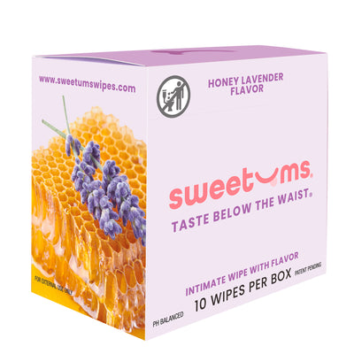 Sweetums Intimate Wipes Honey Lavender Flavor