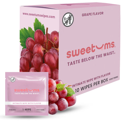 Sweetums Intimate Wipes Grape Flavor