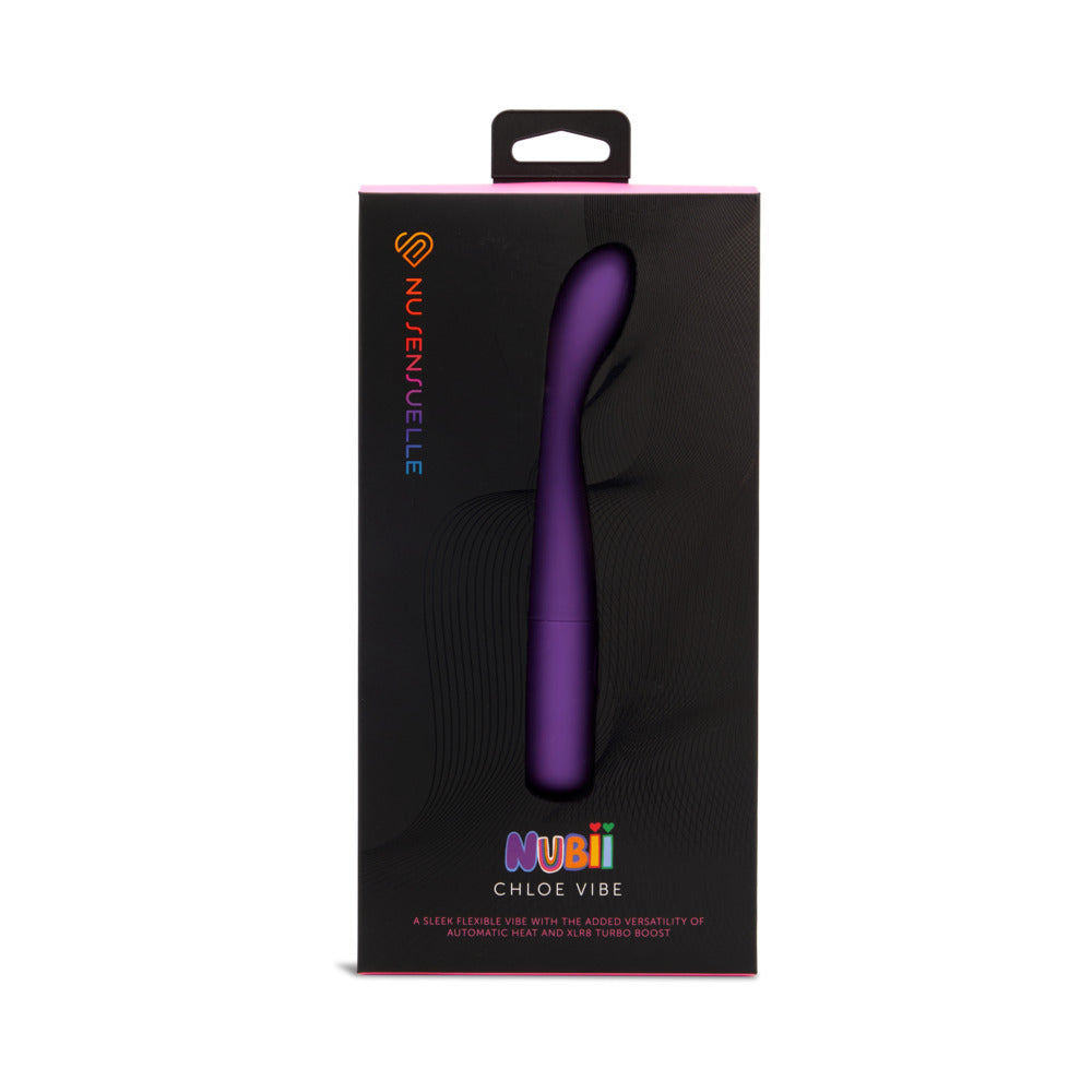 Nu Sensuelle Chloe Nubii Warming Slim G with Turbo Boost and Heat Purple