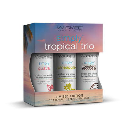 Wicked Aqua Simply Tropical Trio Guava, Pineapple, Toasted Coconut 1oz