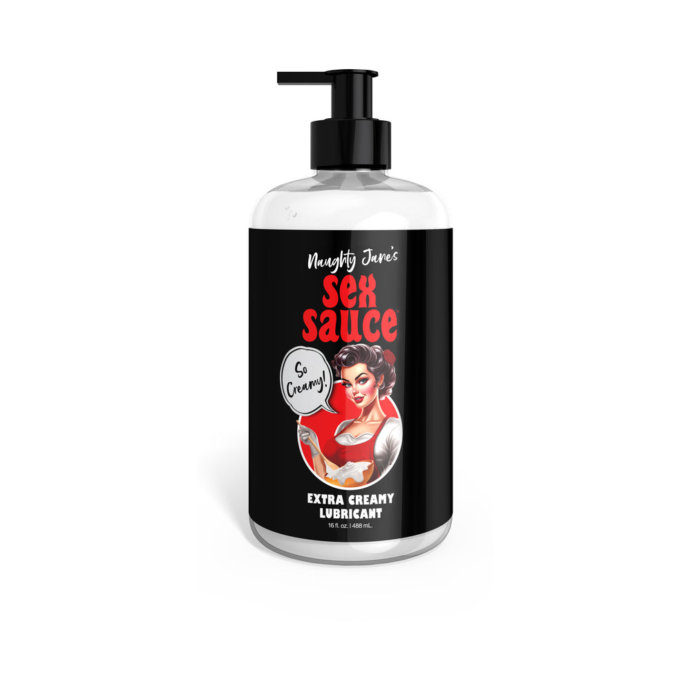 Naughty Jane's Sex Sauce Extra Creamy Lubricant 16 oz