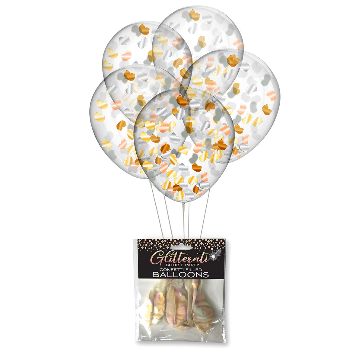 Glitterati Boobie Balloons 5pk