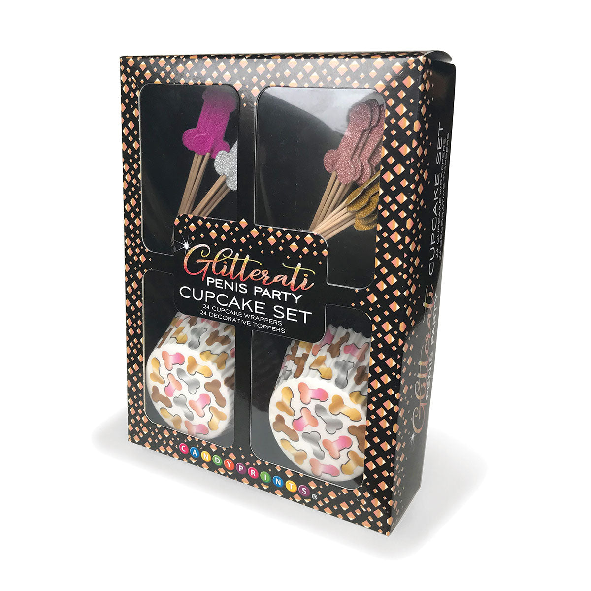 Glitterati Penis Cupcake Set