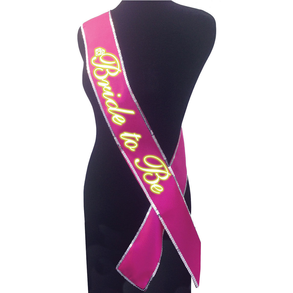 Bride to Be Glow Sash - Pink