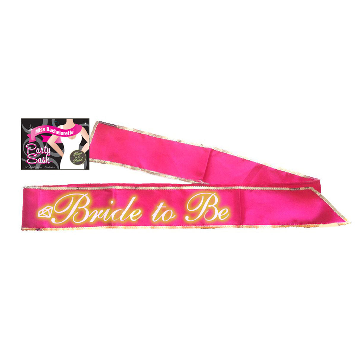 Bride to Be Glow Sash - Pink