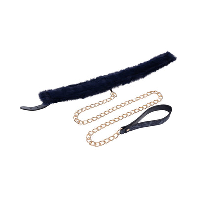 SS S&M Cougar Fur Collar & Leash