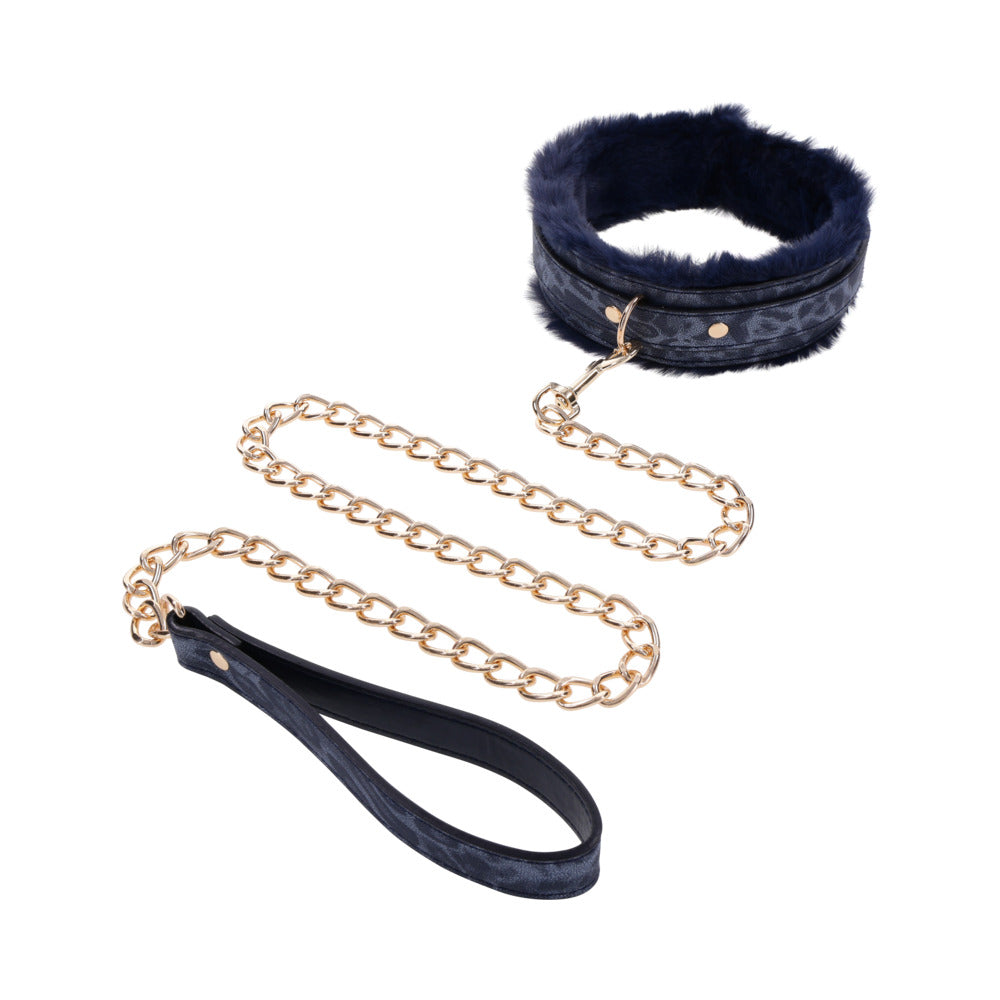 SS S&M Cougar Fur Collar & Leash