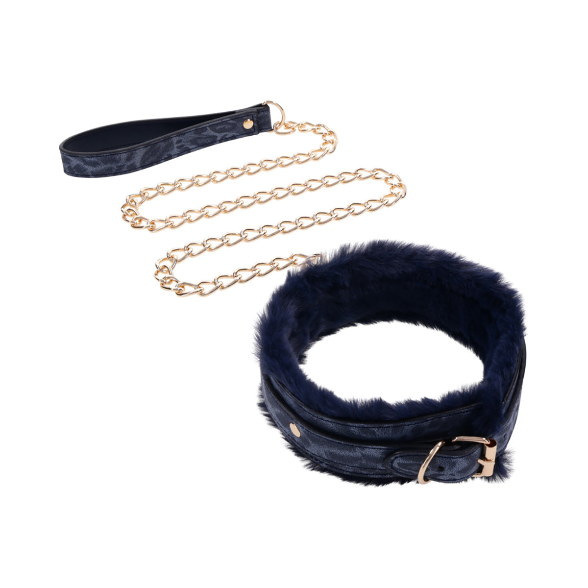 SS S&M Cougar Fur Collar & Leash