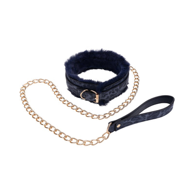 SS S&M Cougar Fur Collar & Leash