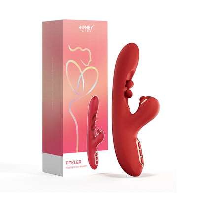 HPB Tickler Wiggling G-Spot Tap Clit Red