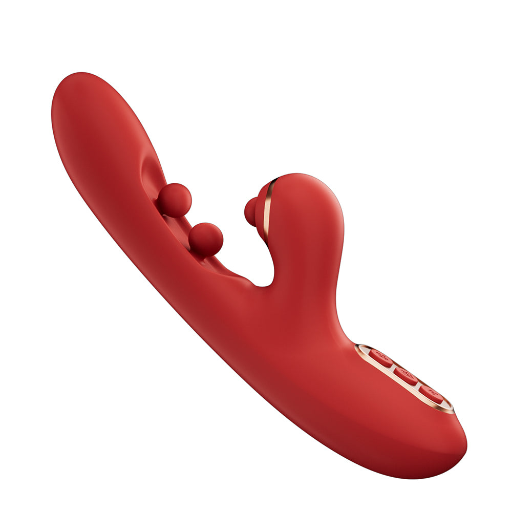 HPB Tickler Wiggling G-Spot Tap Clit Red