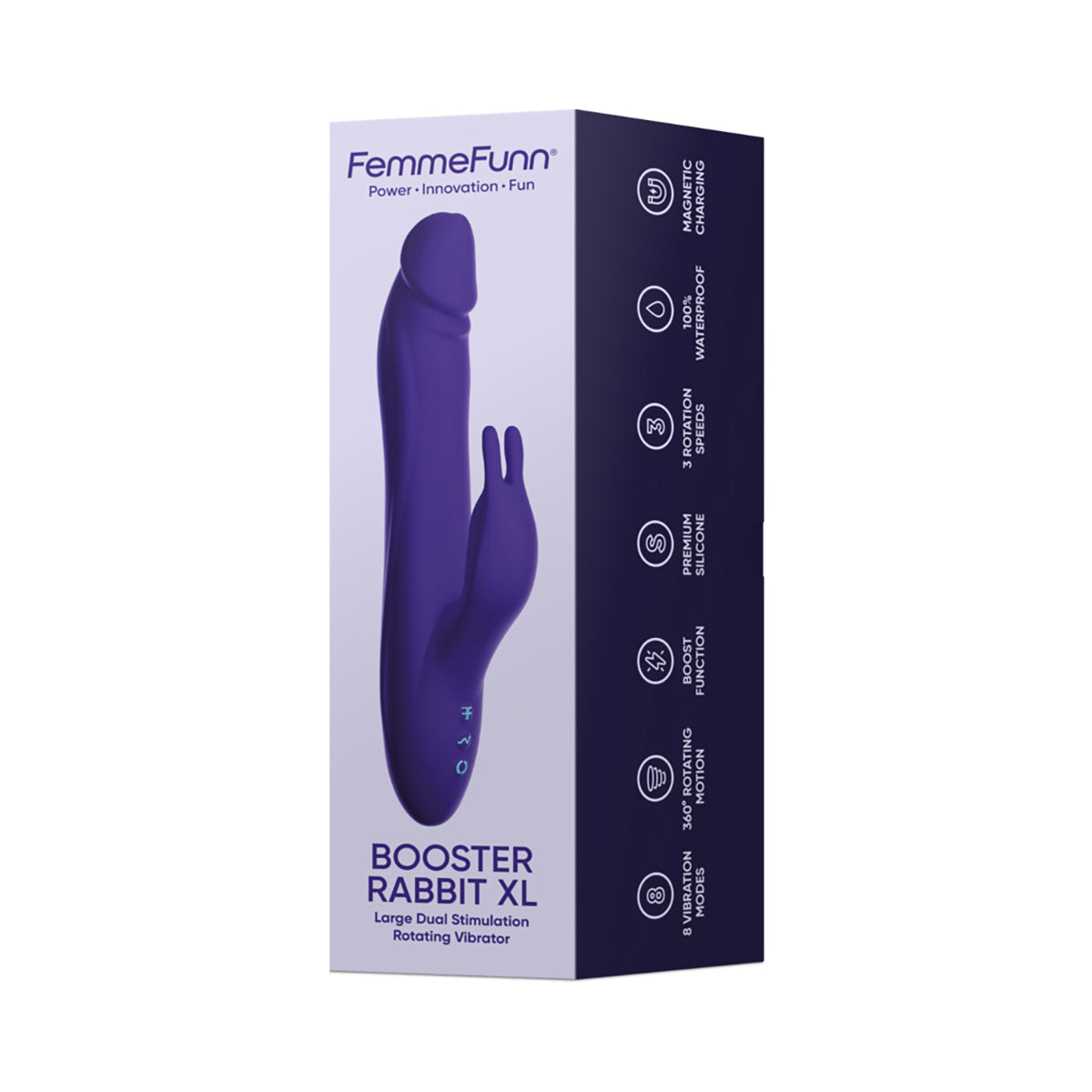 FemmeFunn Booster Rabbit XL Dark Purple