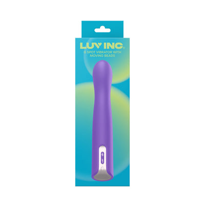 Luv Inc Gb63 G Spot Vibrator With Moving Beads Purple