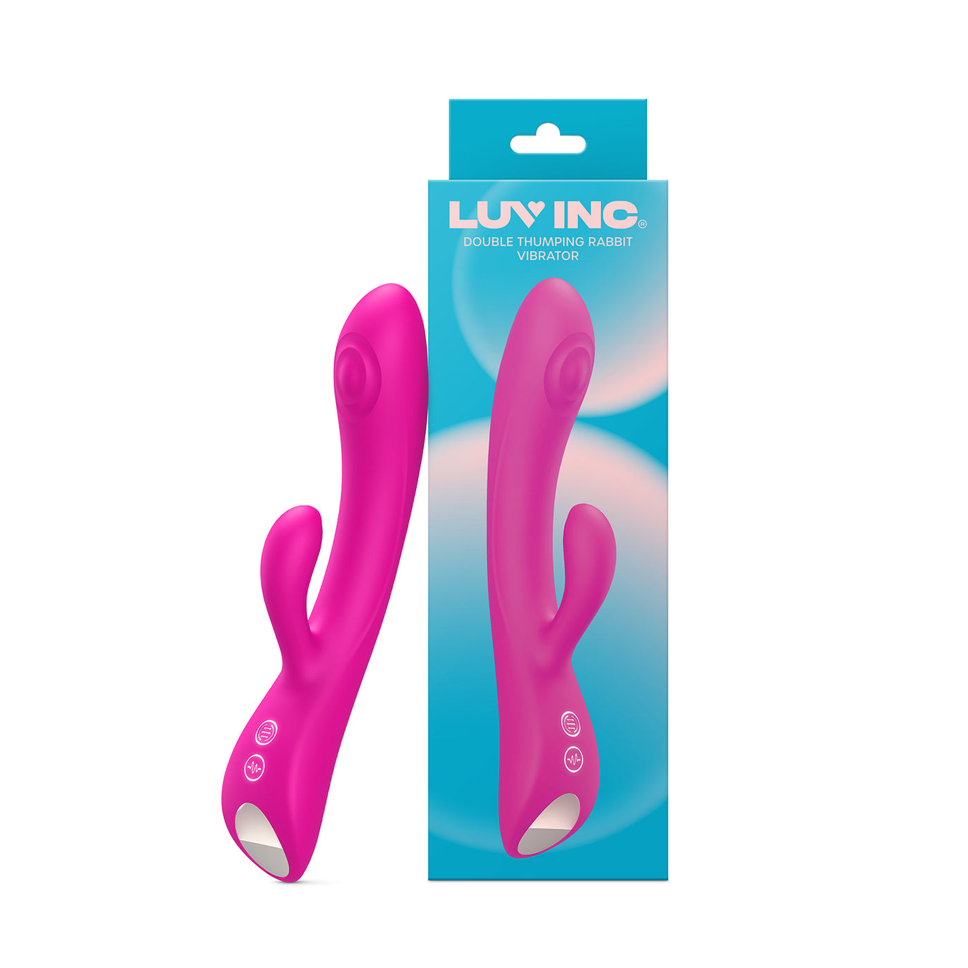 Luv Inc Dr42 Double Thumping Rabbit Vibrator Pink