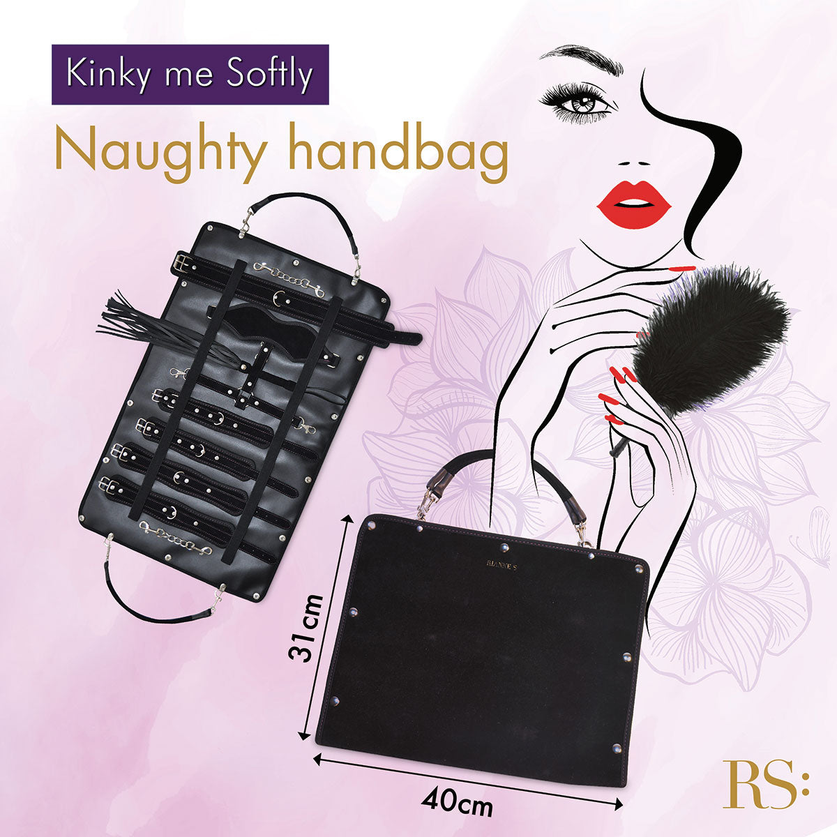 Rianne S Kinky Me Softly Bondage Kit - Black