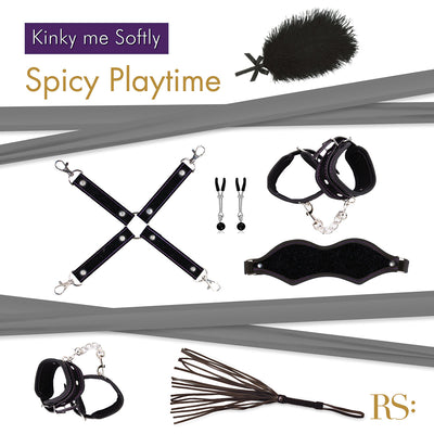 Rianne S Kinky Me Softly Bondage Kit - Black