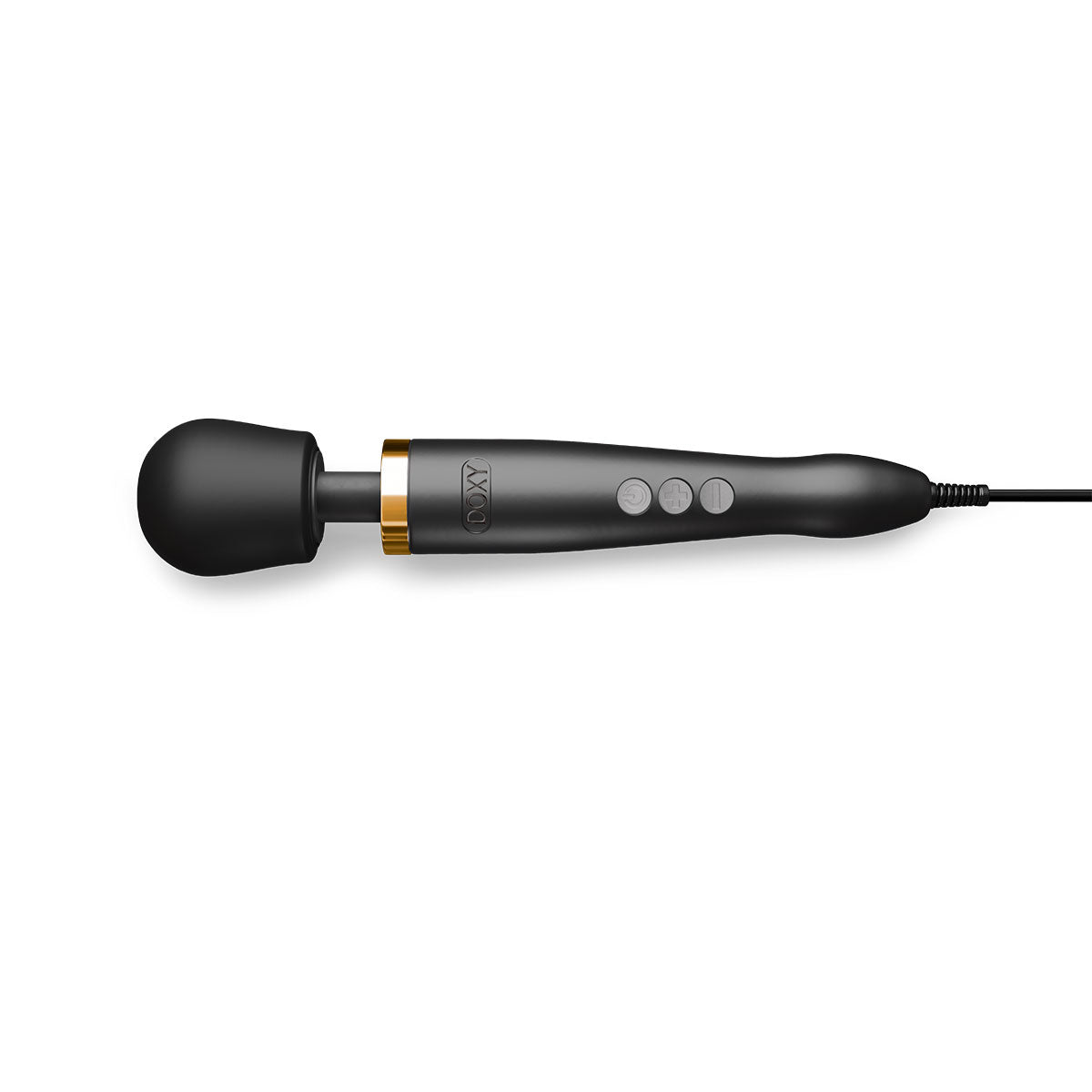 Doxy Die Cast Massager - Matte Black / 24k Gold