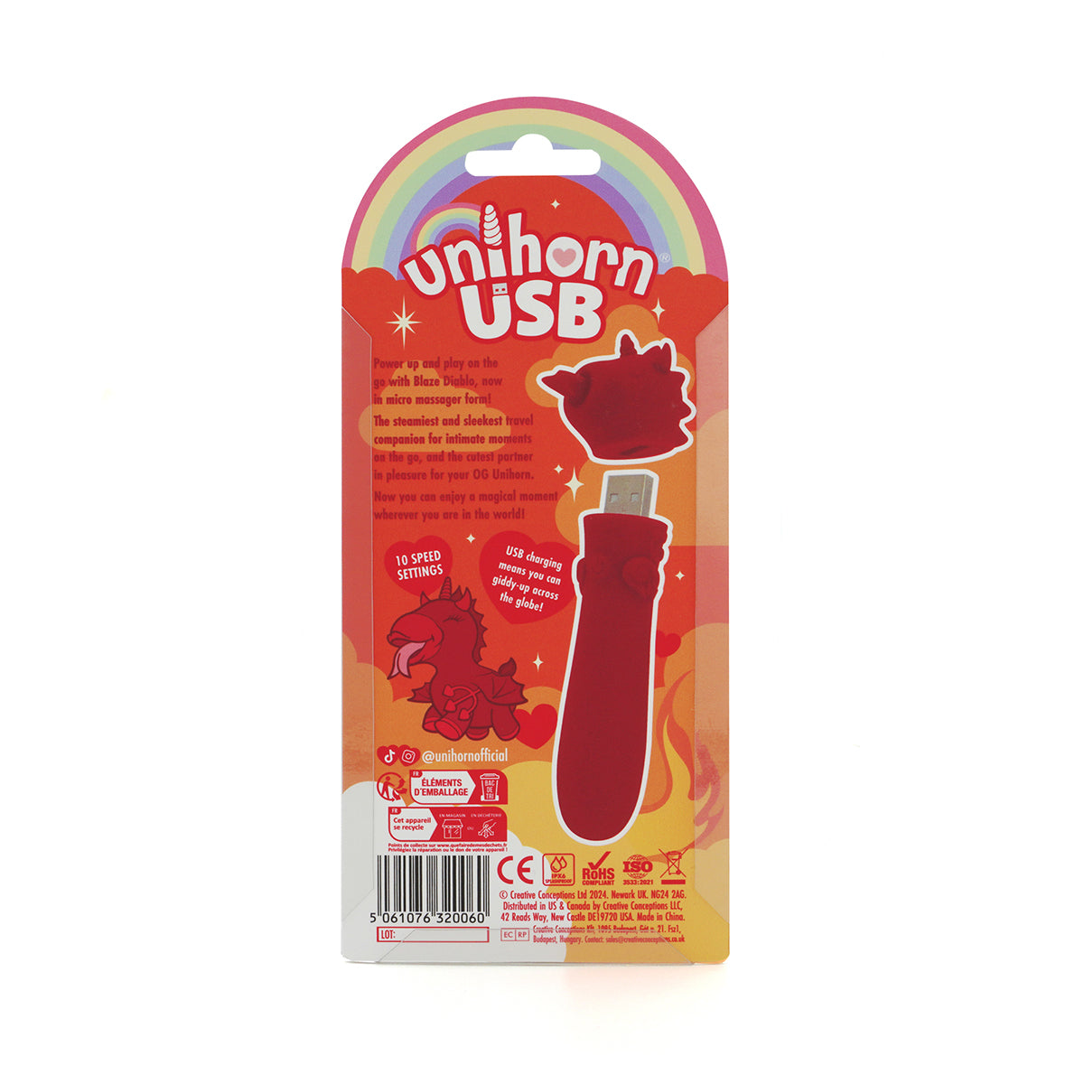 Unihorn USB Bullet Blaze Diablo Dark Red