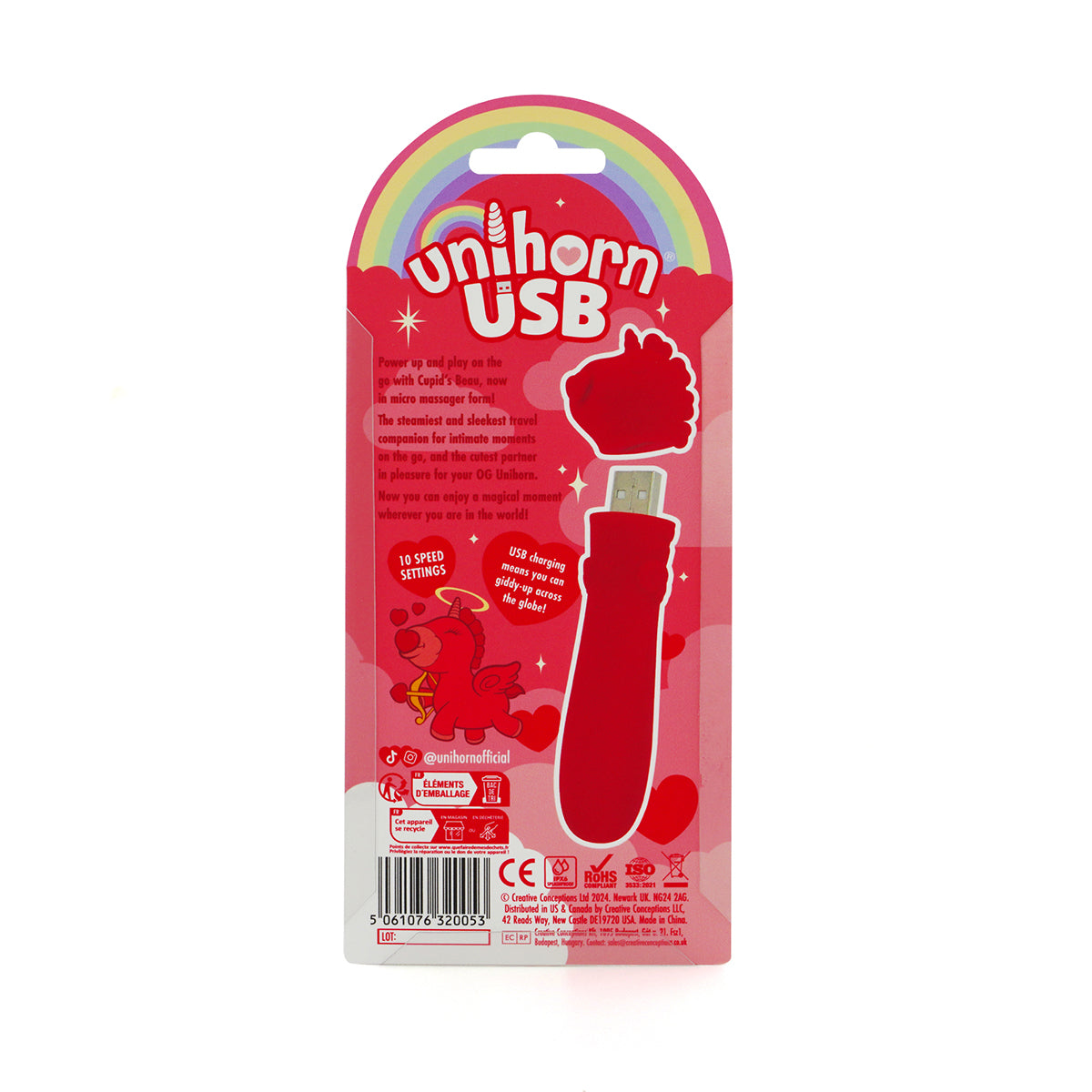 Unihorn USB Bullet Cupids Beau Light Red