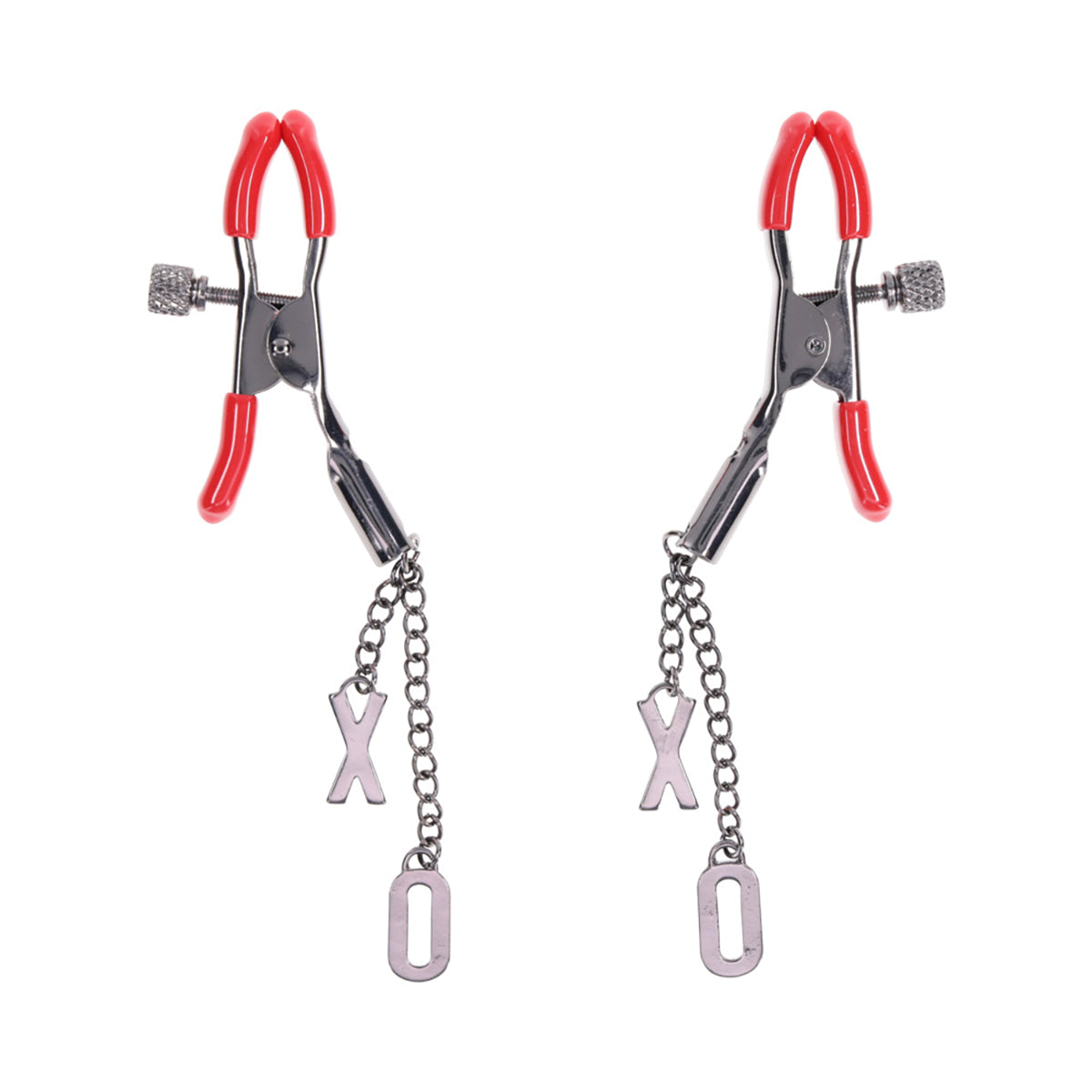 SS S&M Ex's & Oh's Nipple Clamps