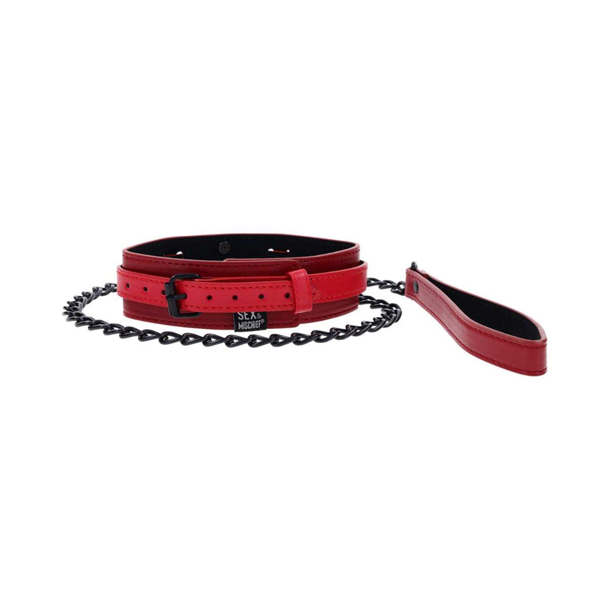 SS S&M Ex's & Oh's Collar and Leash