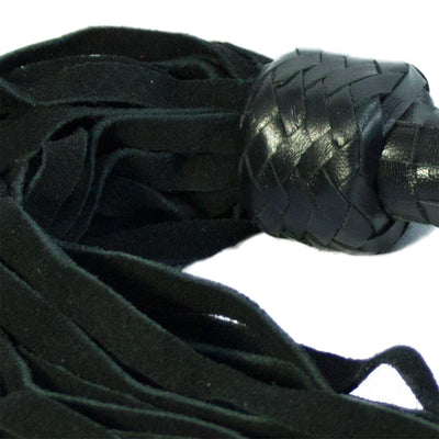 Short Suede Flogger - Black/Black