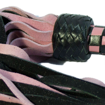 Short Suede Flogger - Pink/Black