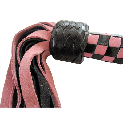 Short Suede Flogger - Pink/Black