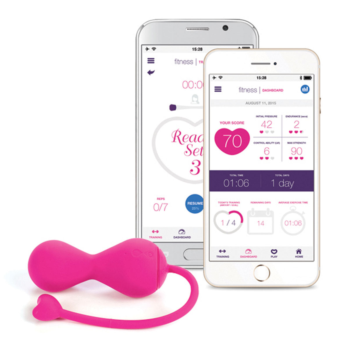 OhMiBod Lovelife Krush Kegel Exerciser - Pink