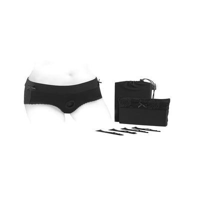 SpareParts Bella Harness Black/Black Nylon - 5X