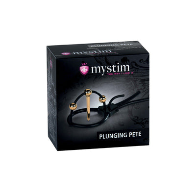 Mystim Plunging Pete - Corona Strap w/ Urethral Sound