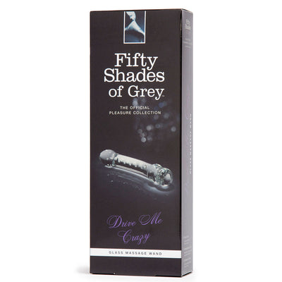 Fifty Shades Drive Me Crazy Glass Massage Wand