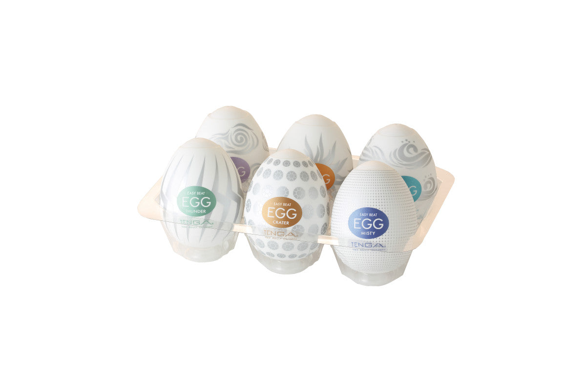 TENGA Easy Beat Egg 6pk - Hard Boiled