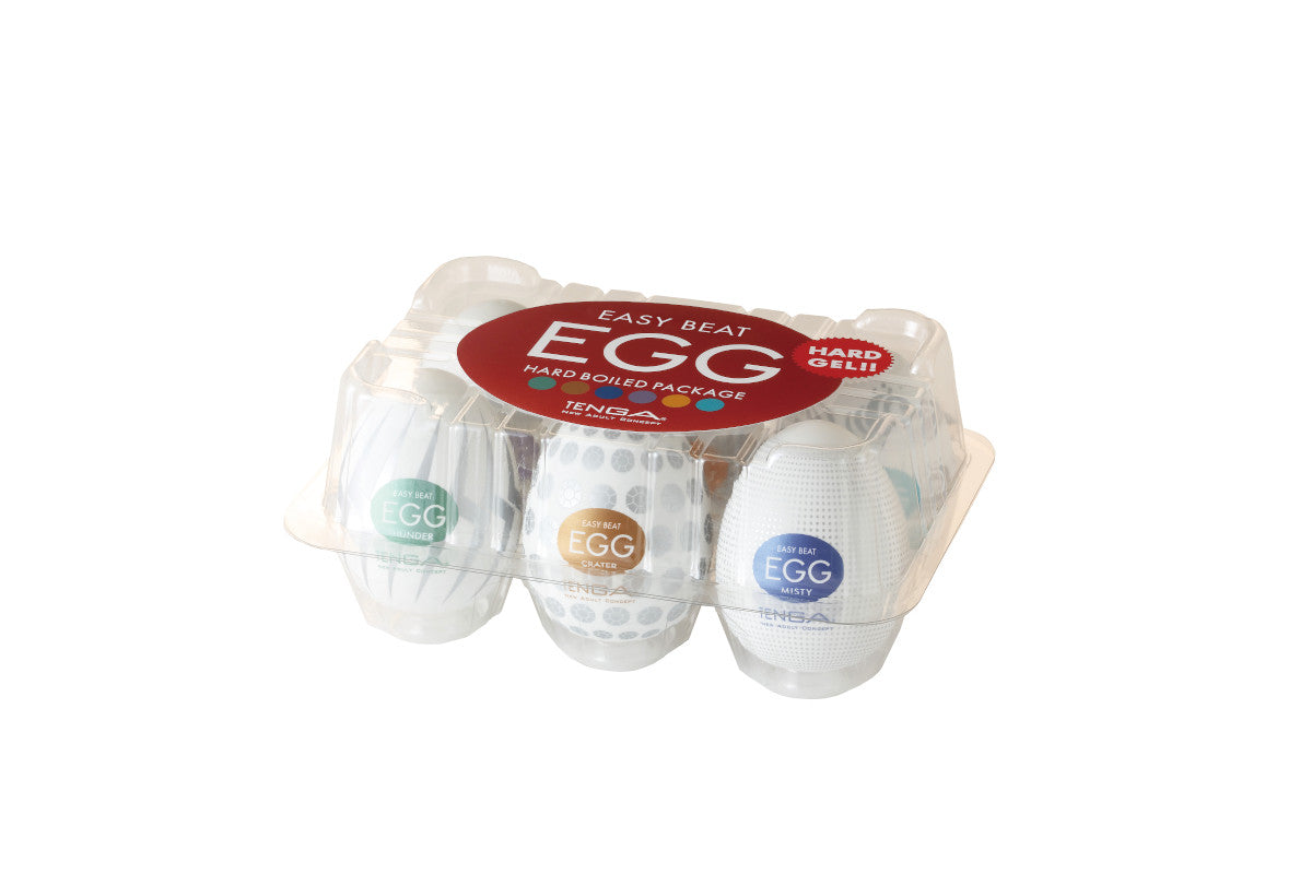 TENGA Easy Beat Egg 6pk - Hard Boiled