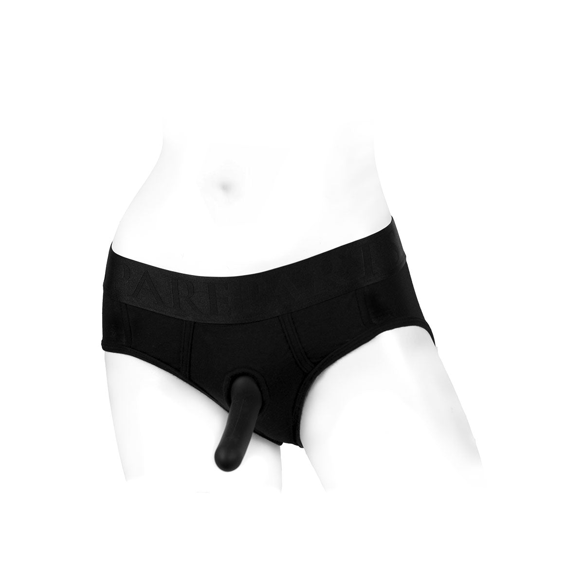 SpareParts Tomboi Rayon Brief Harness Black Size XS