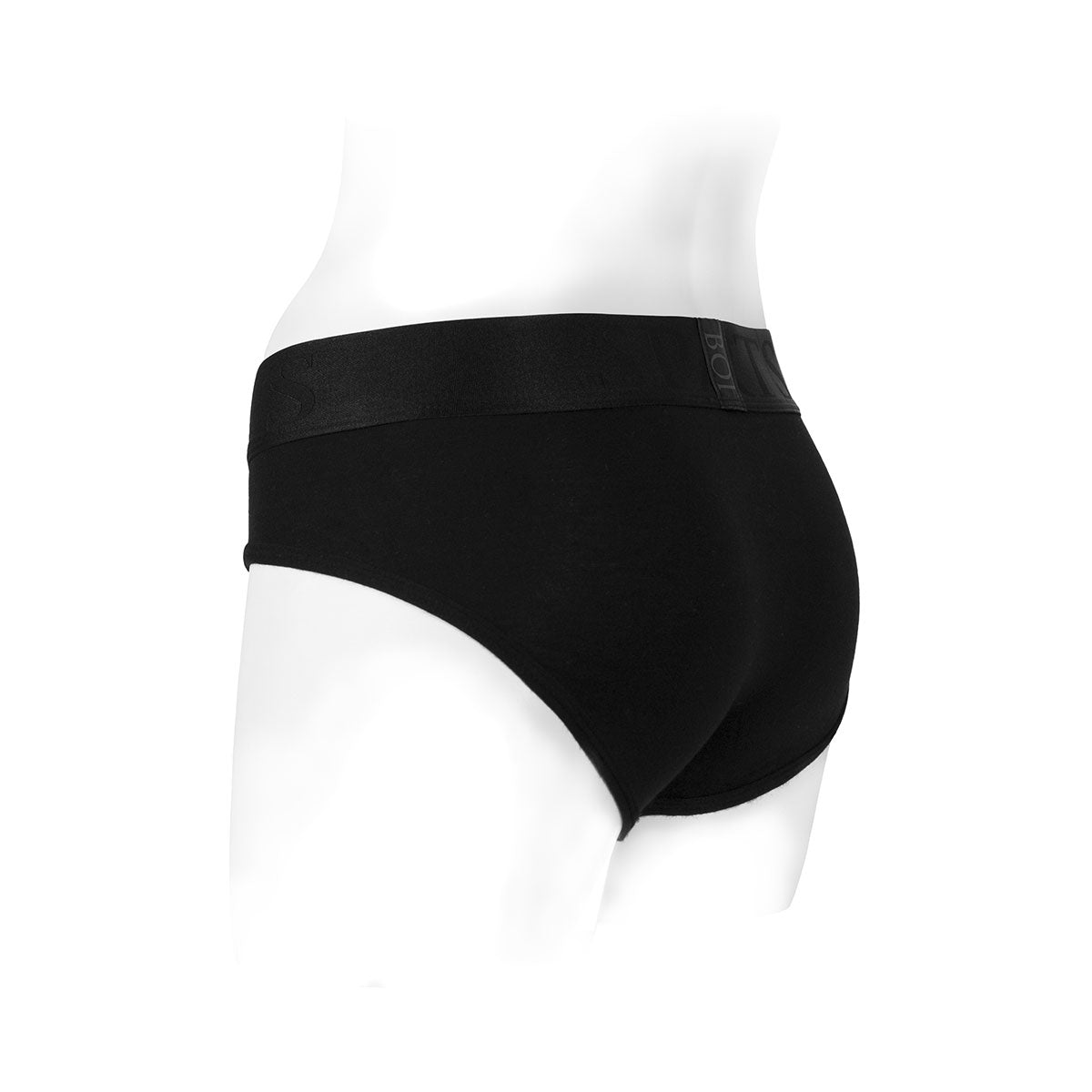 SpareParts Tomboi Rayon Brief Harness Black Size S