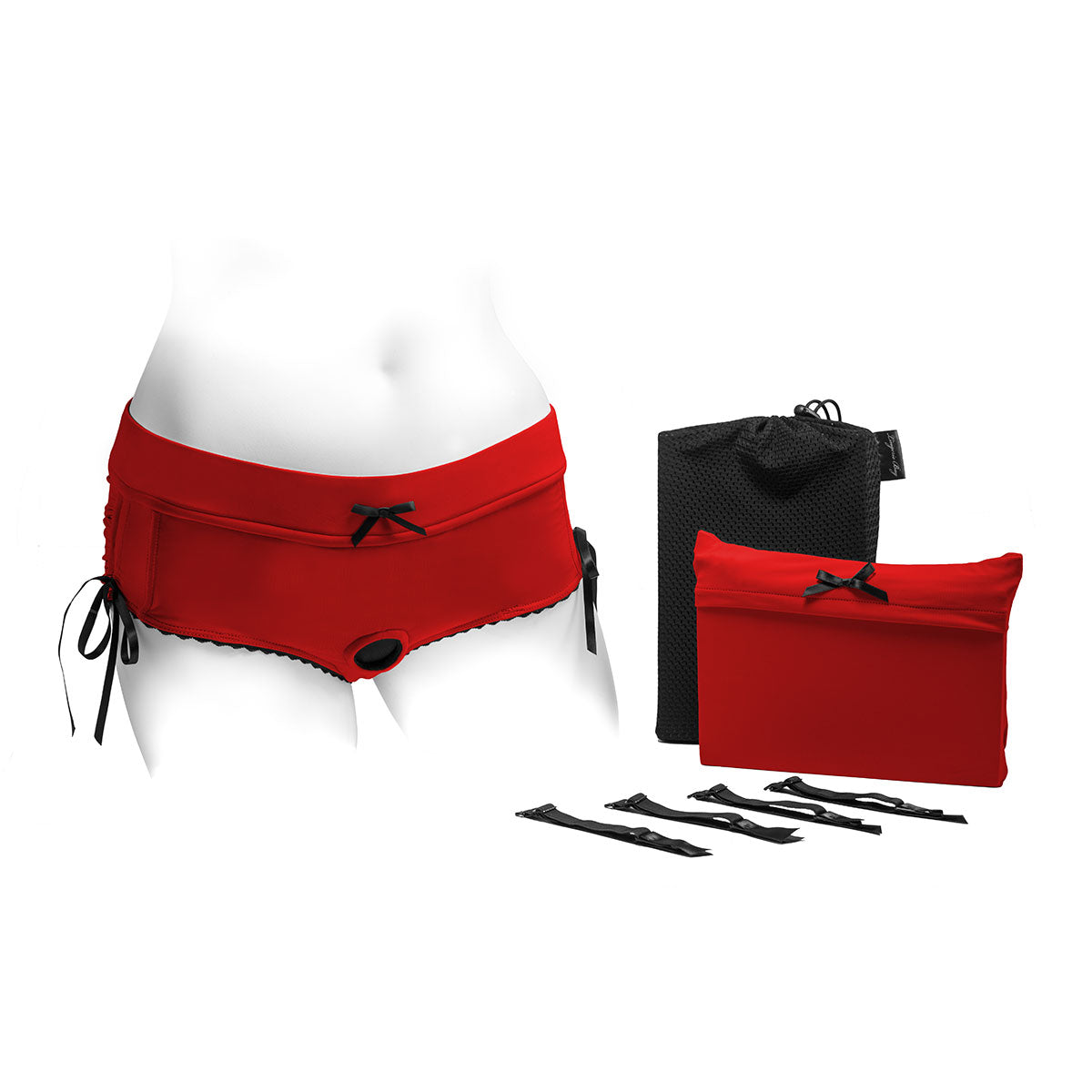 SpareParts Sasha Harness Red/Black Nylon - Small