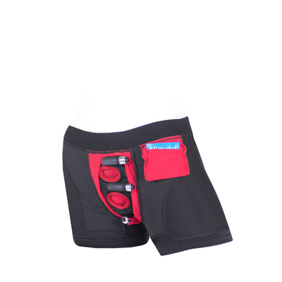 SpareParts Tomboii Black/Red Nylon - Small