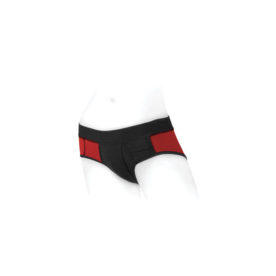 SpareParts Tomboi Harness Red/Black Nylon - XXS