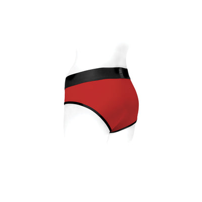 SpareParts Tomboi Harness Red/Black Nylon - 4X