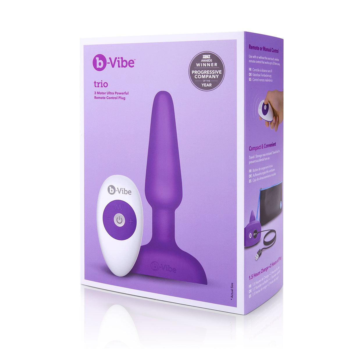 B-Vibe Trio Plug - Purple