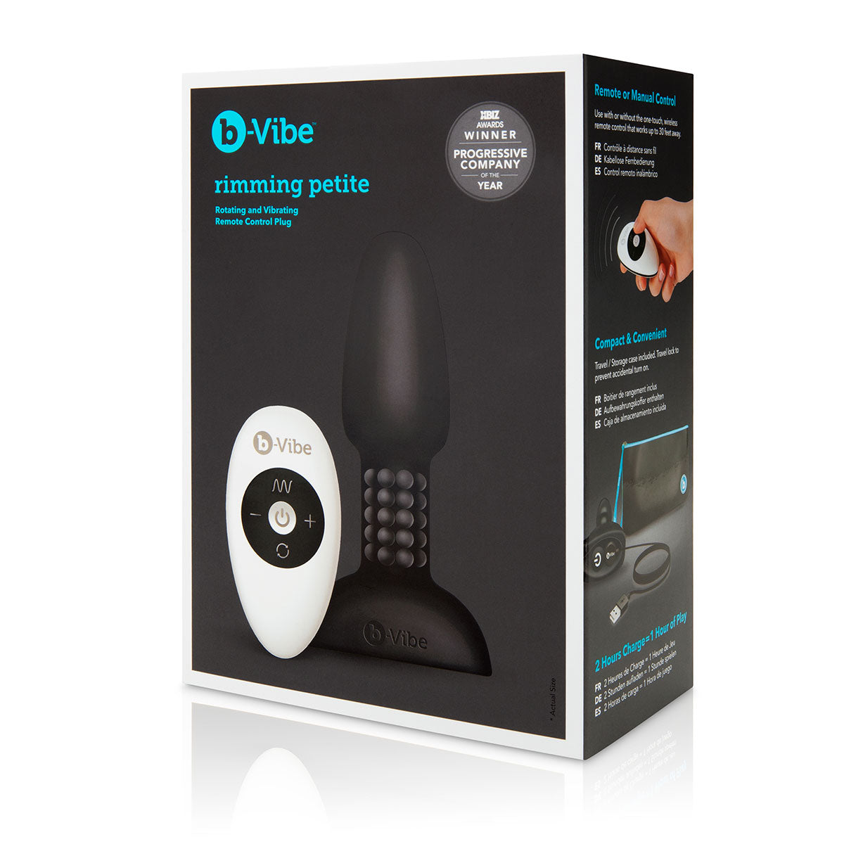 B-Vibe Rimming Petite Plug - Black