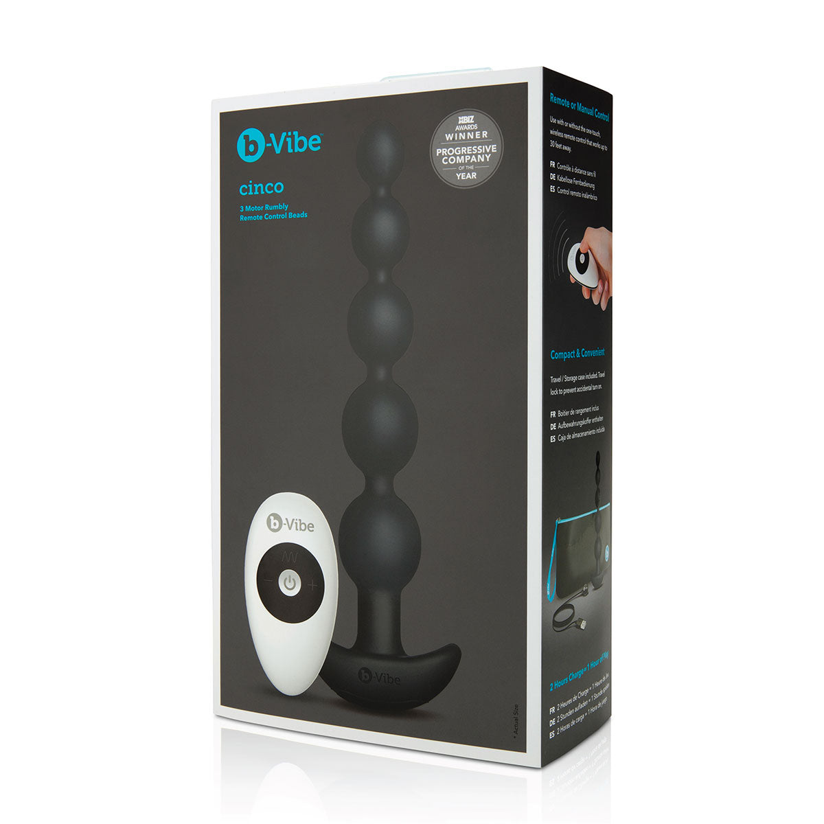 B-Vibe Cinco Beads - Black