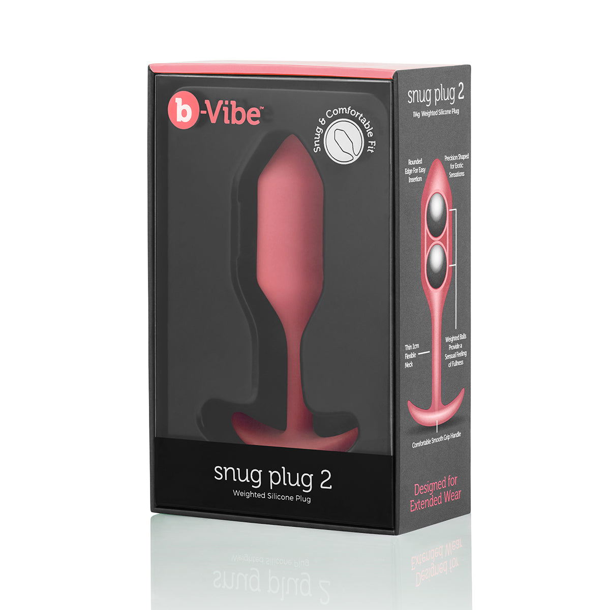 B-Vibe Snug Plug 2 (M) - Coral