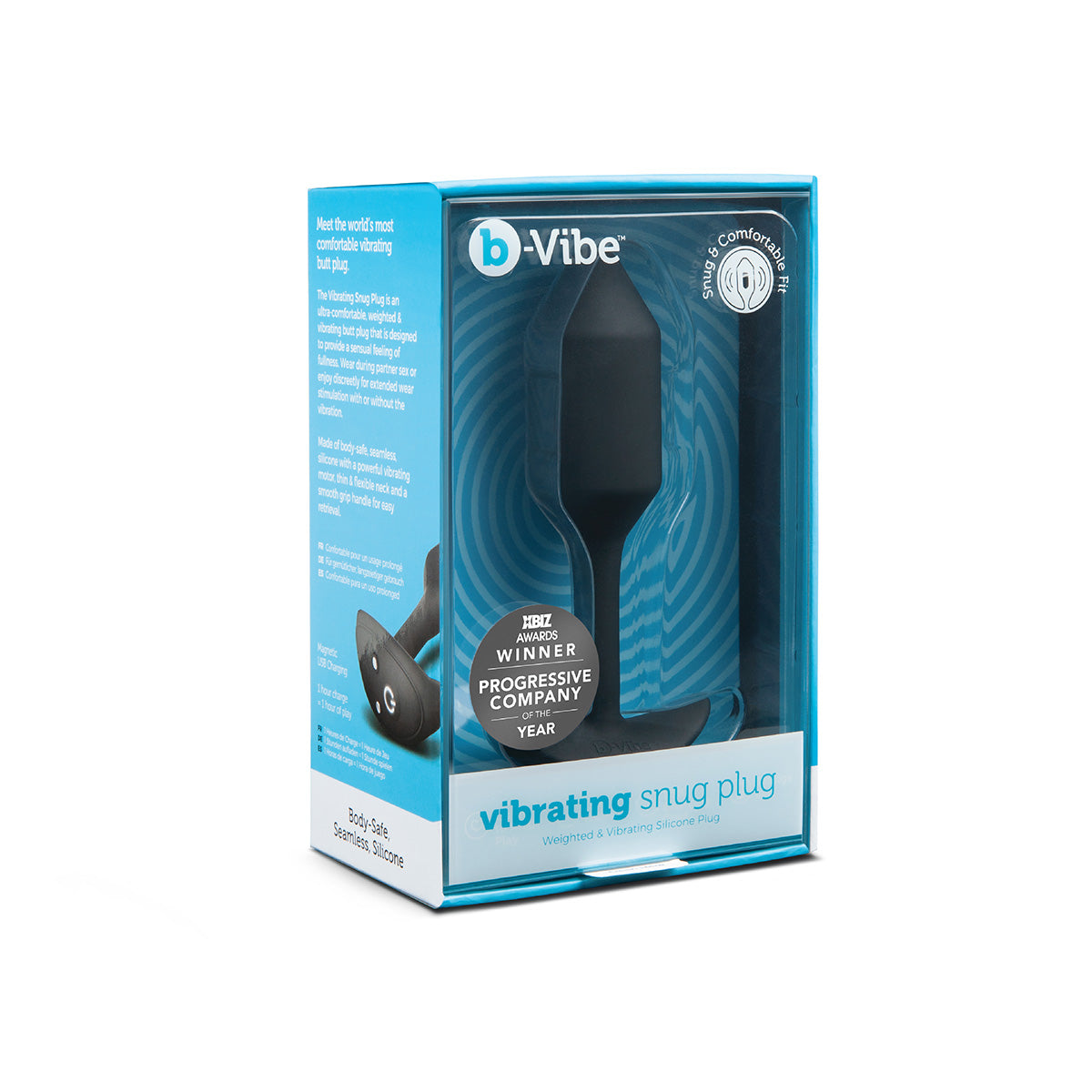 B-Vibe Vibrating Snug Plug 2 (M) - Black