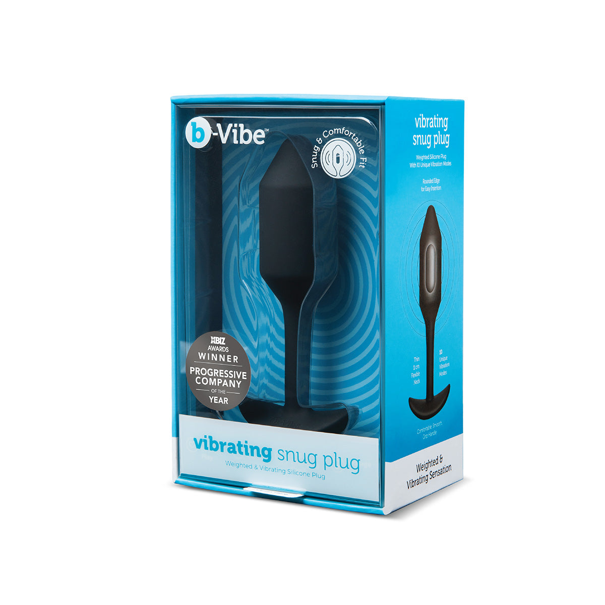 B-Vibe Vibrating Snug Plug 2 (M) - Black