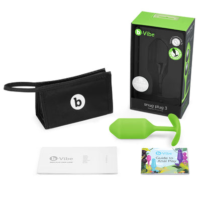 B-Vibe Snug Plug 3 (L) - Lime