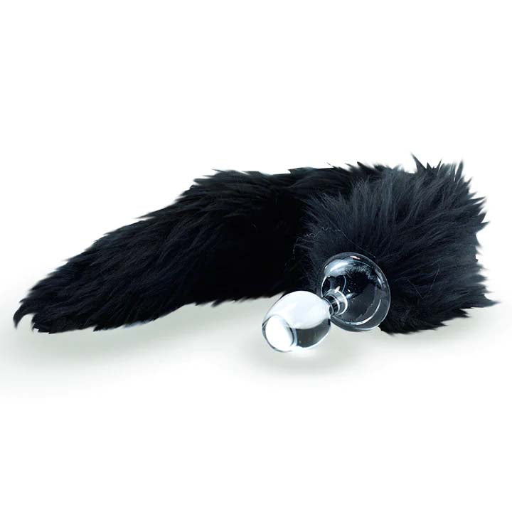 Crystal Delights Minx Tail Plug - Mongolian Black