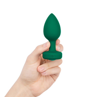 B-Vibe Vibrating Jewel Plug Medium/Large - Emerald