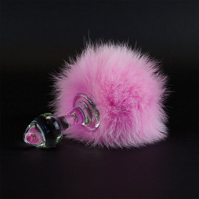 Crystal Delights Magnetic Bunny Tail - Pink